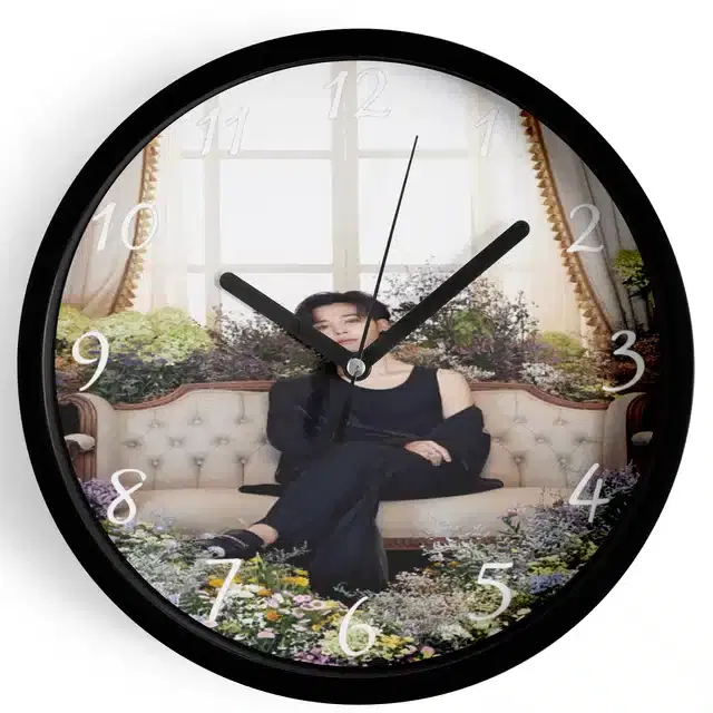 HD Printed Plastic Wall Clock, Multicolor, 10x10 Inches