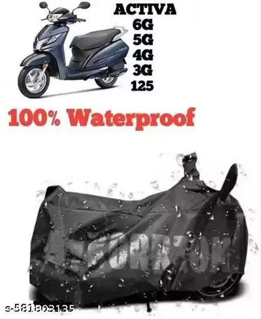 Polyester Cover For Bike/Scooter, Multicolour