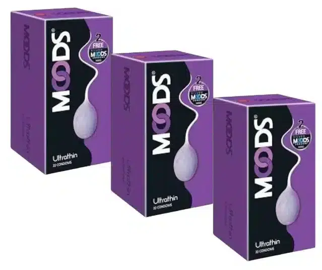 Moods 20 Pcs Ultrathin Condoms, Set of 3