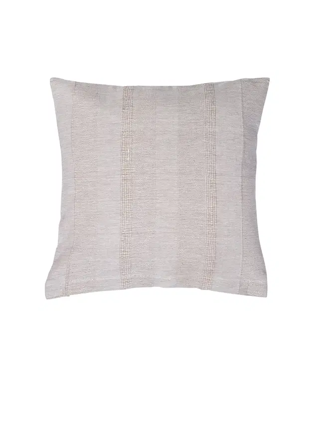 Cotton Cushion Cover, Grey, 16x16 inches