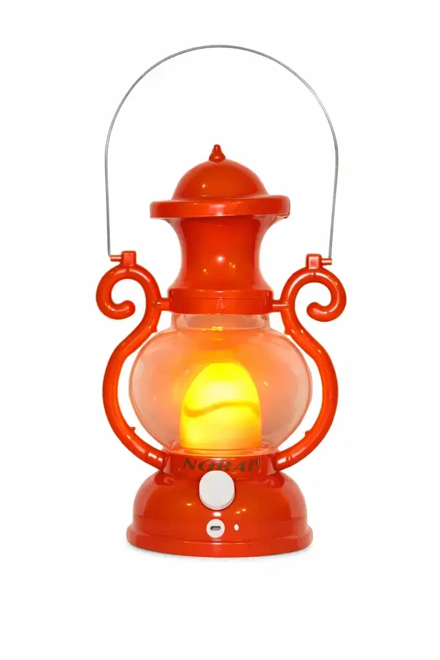 Lantern-Shaped Rechargeable Emergency Light | Solar + Electric Charging | 4-Button | Bright LED