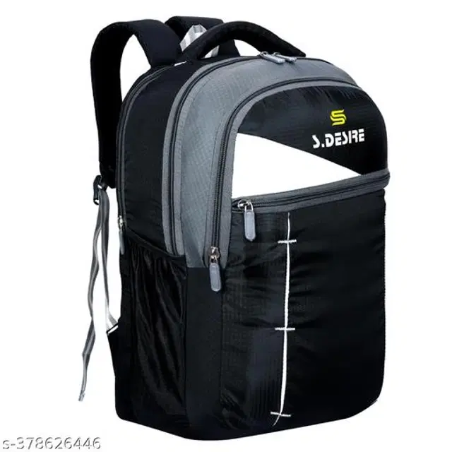 Polyester Backpack for Kids, Black, 35 L