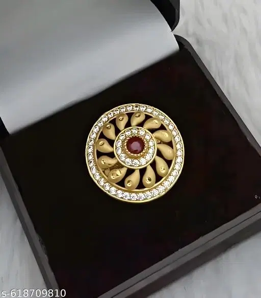 Thumb Ring for Men (Gold, Free Size)