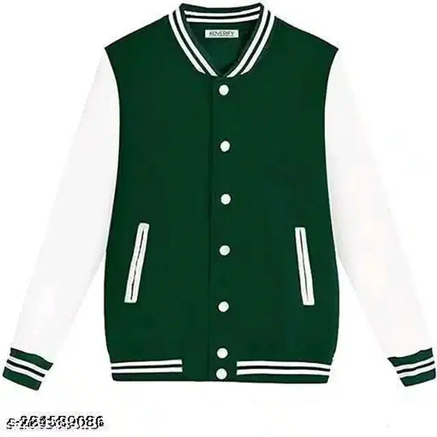 Full Sleeves Jacket for Unisex (Green, S)