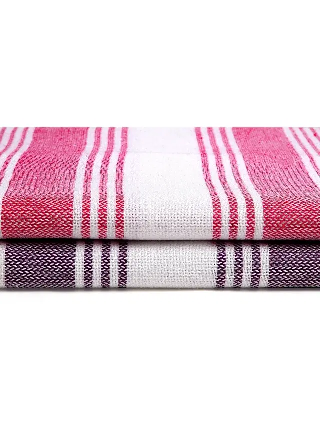 Cotton High Absorbent Bath Towels, Multicolor, Pack of 2