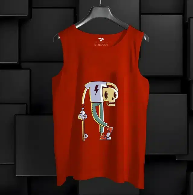 Vest for Men (Red, M)