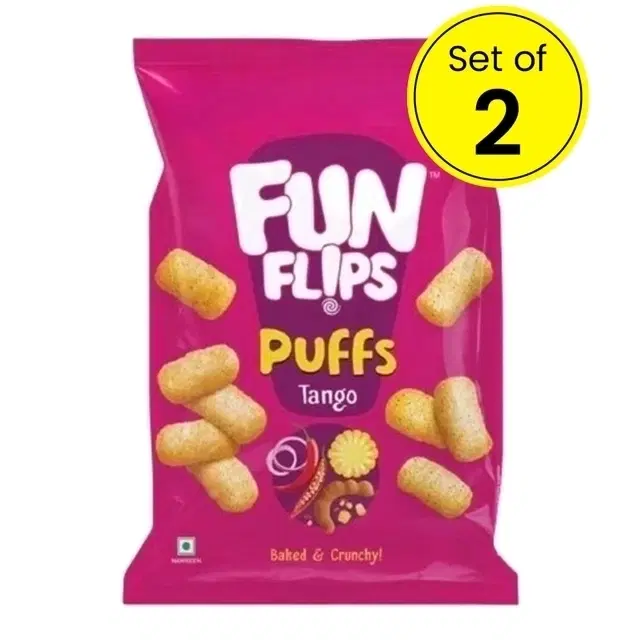 Fun Flips Tango Puff 2X57 g (Pack of 2)