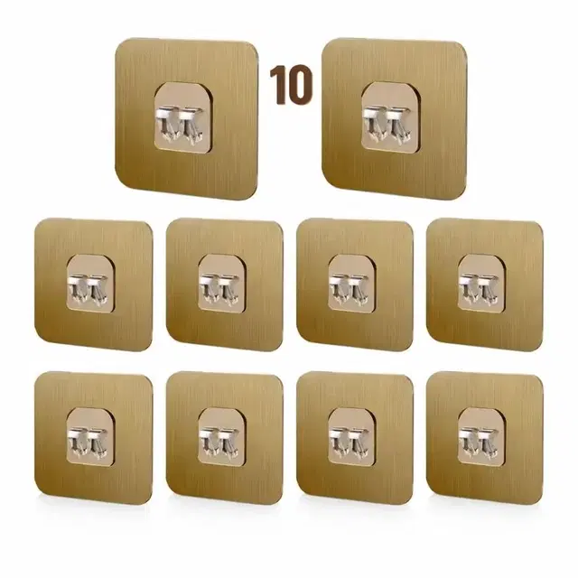 Adhesive Suction Cup Hanger – No Drill Sticky Wall Hook for Bathroom & Kitchen (Pack of 10)