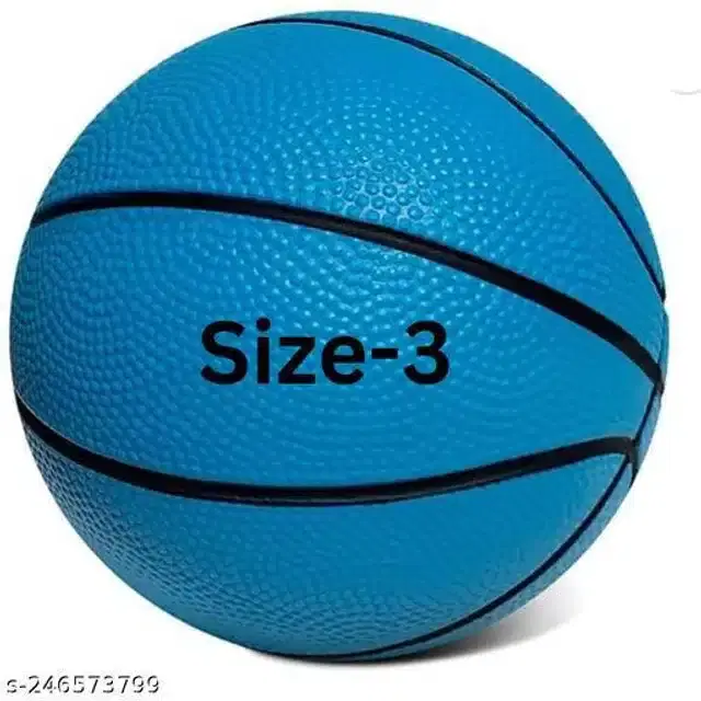 Rubber Basketball, Size 3, Multicolor
