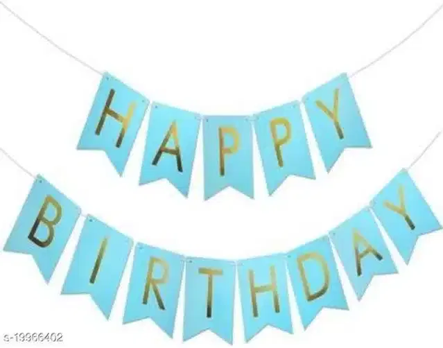 Happy Birthday Banner, Assorted, Pack of 1