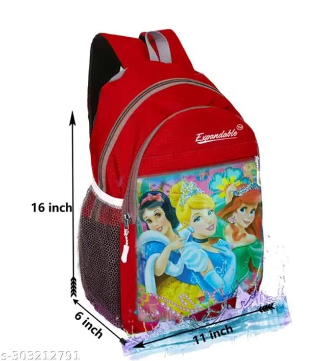 Canvas Backpacks for Kids, Red, 30 L