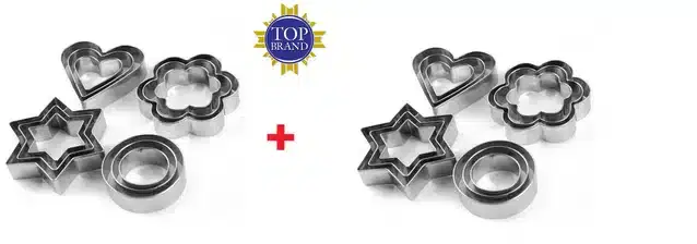 Cookie Cutter, Pack of 24, Silver