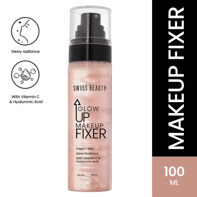 Swiss Beauty Glow Up Makeup Fixer, 100 ml