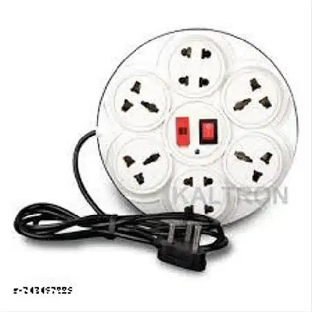 Plastic Universal Surge Protector, White