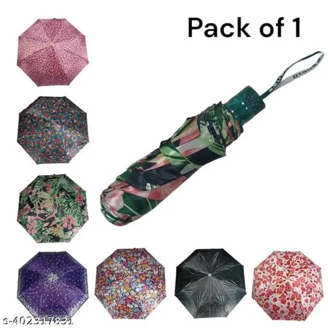 Polyester Foldable Umbrella, Assorted, Pack of 1
