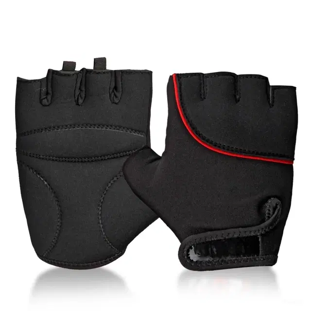 Half Fingers Neoprene Riding Gloves / Gym Gloves ( Pair of 1 )