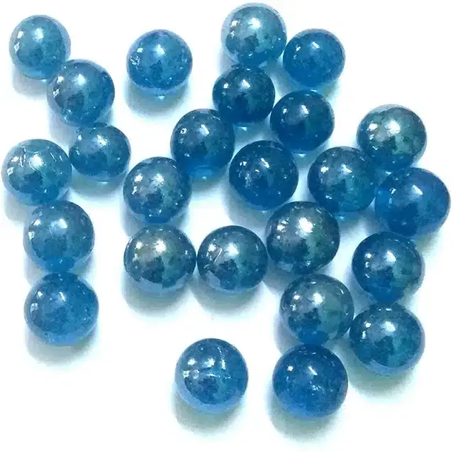 25 Pcs Mini Size Glass Marbles, Blue, Set of 1