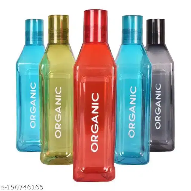 Water Bottle Set, Multicolor, 500 ml, Pack of 5