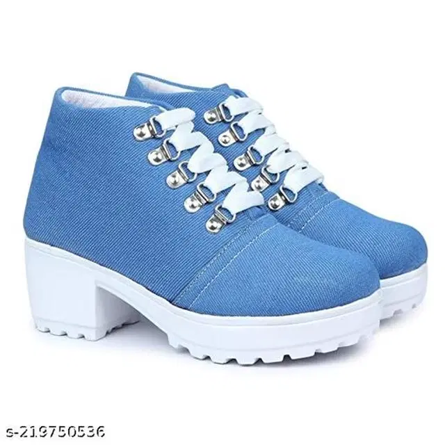 Boots for Women (Blue, 3)