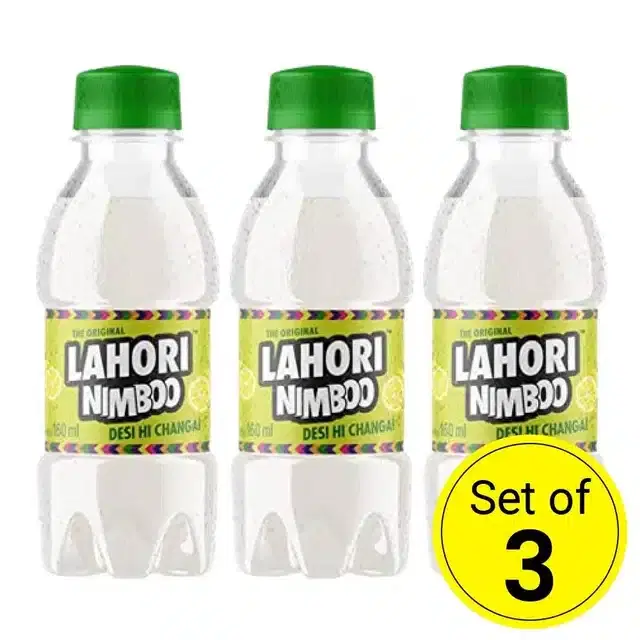 Lahori Nimboo 160 ml (Pack of 3)