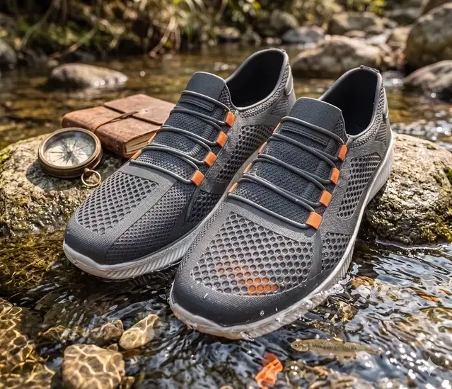 PVC Sports Shoes for Men, Black (8)
