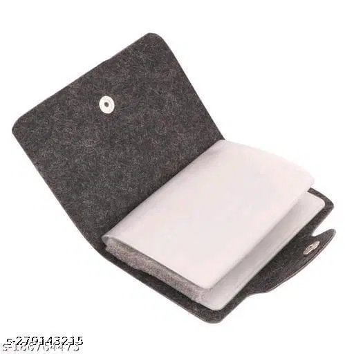 Faux Leather Card Holder, Multicolor