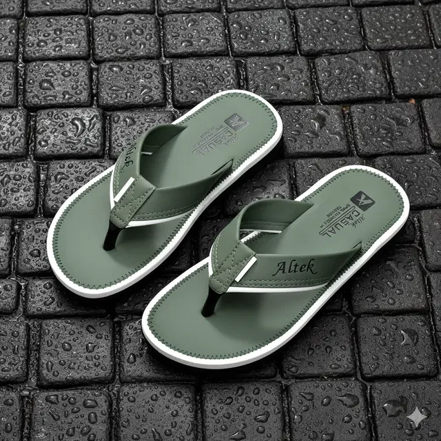 Slippers for Men, Green (8)