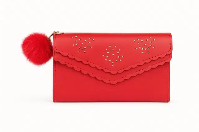 Women Clutch, Red, Style- 1