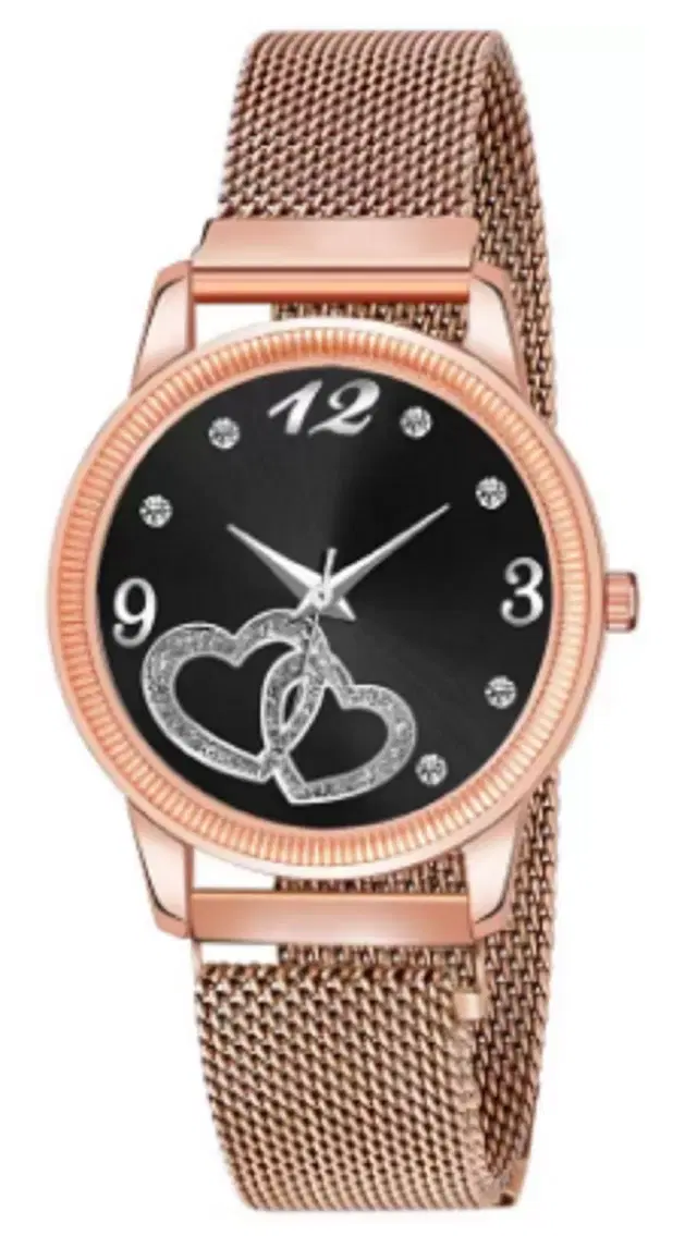Analog Watch for Women & Girls (Rose Gold)