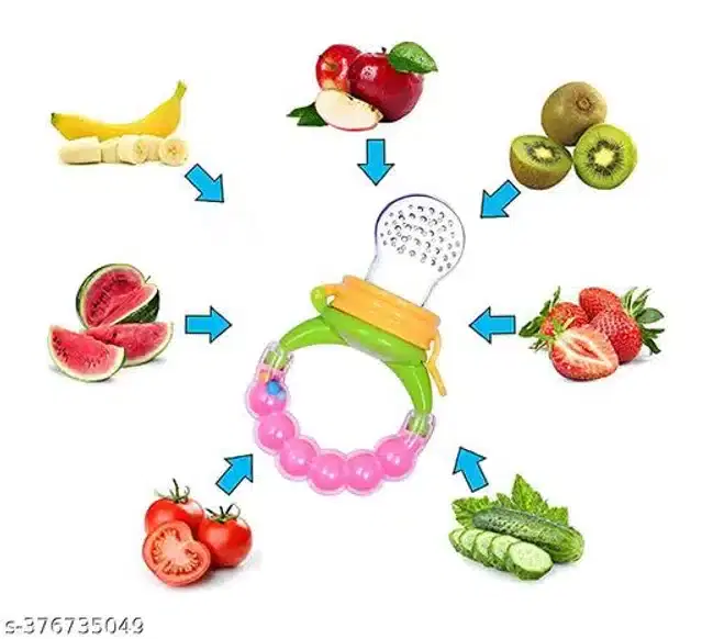 Silicone Rattle Nibbler for Infants, Multicolor