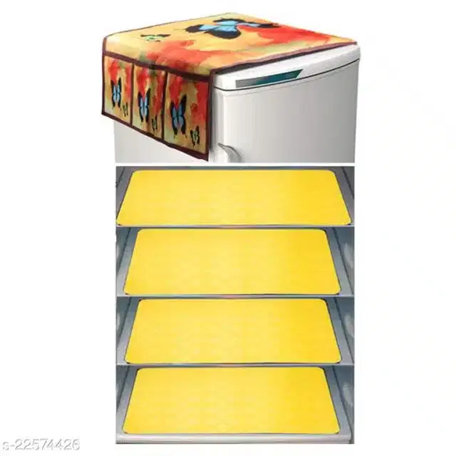Fridge Cover Set, Multicolor, Set of 4