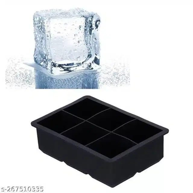 Silicone Ice Cube Mould, Black