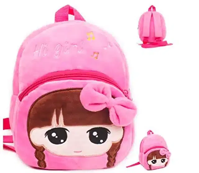 Soft School Bag for Kids, Pink
