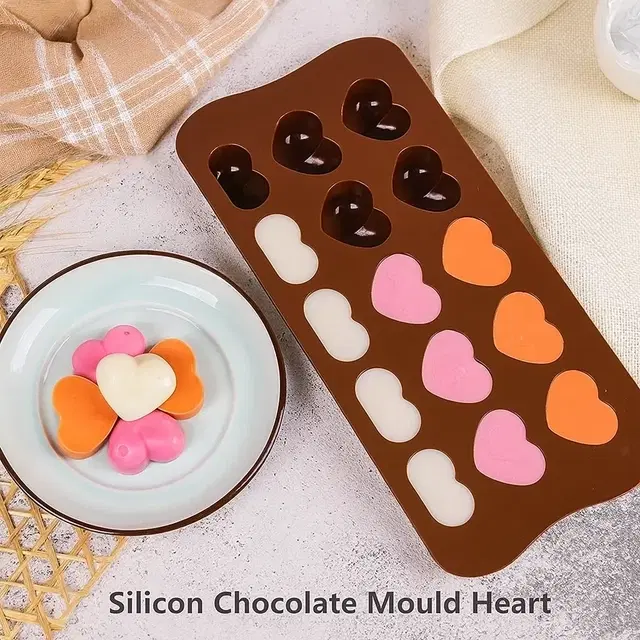 Moldbery Silicon Chocolate Mould Heart – 15 MB/1001