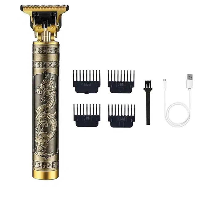 Rechargeable Professional Hair Trimmer for Men, Gold