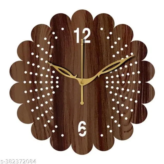 Wooden Wall Clock, Brown