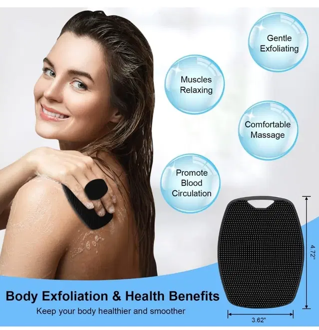Silicone Body Srubber, Black