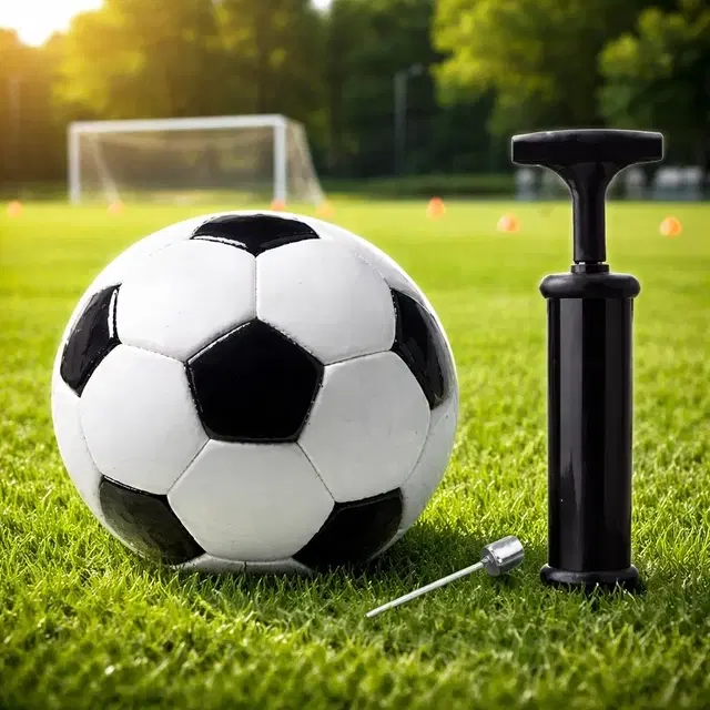 Best Quality Football, 5 Size With Pump And 1 Neddle, Pack Of 2