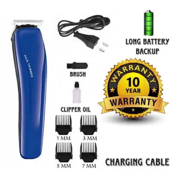 ABS Plastic Rechargeable Trimmer for Men, Blue