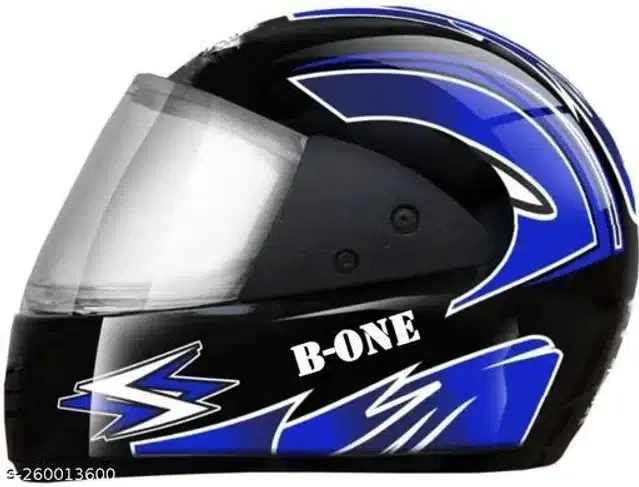 Full Face Helmet For Men & Women, Black & Blue