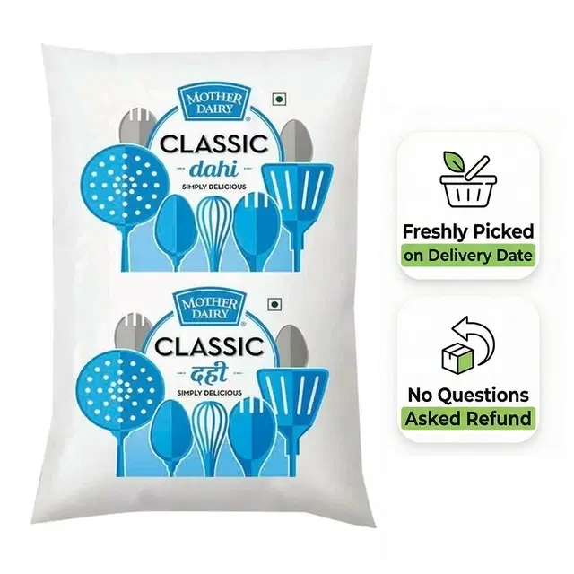 Mother Dairy Classic Curd 1 kg (Pouch)