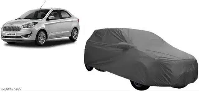 Taffeta Waterproof Car Cover for Ford Aspire, Multicolor