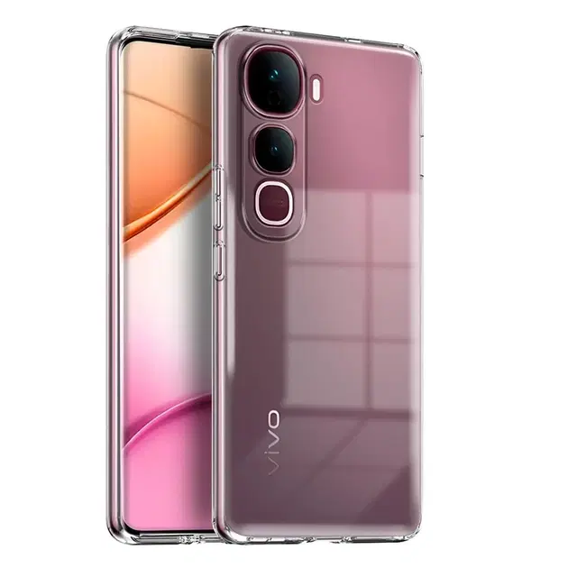 Silicone Mobile Back Cover for Vivo V2439 / Y400 Pro 5G, Transparent