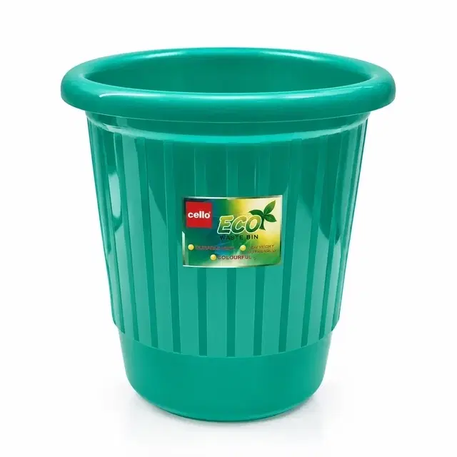 Cello Eco Waste Garbage Dustbin, 12 L, Green