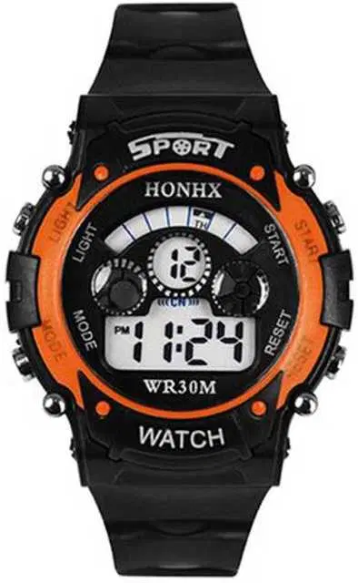 Digital Watch for Kids (Black & Orange)
