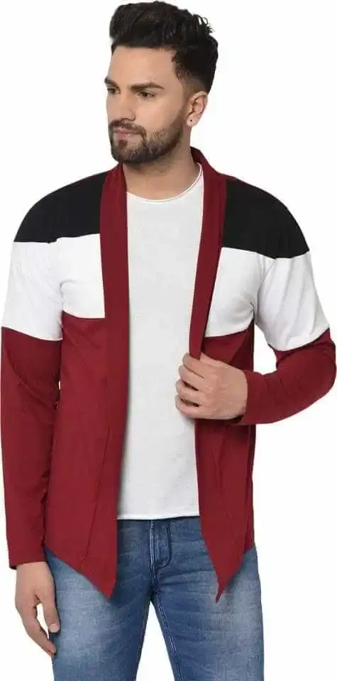 Glito Mens shrug/Cardigan (Multicolor, S)