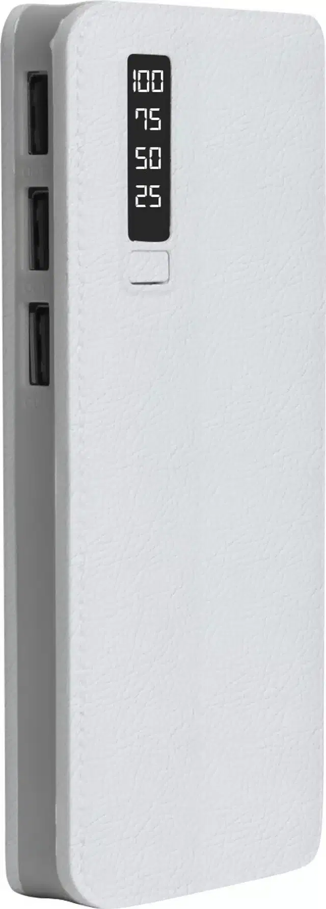 Portable Inbuilt Cables Power Bank, White, 20000 mah