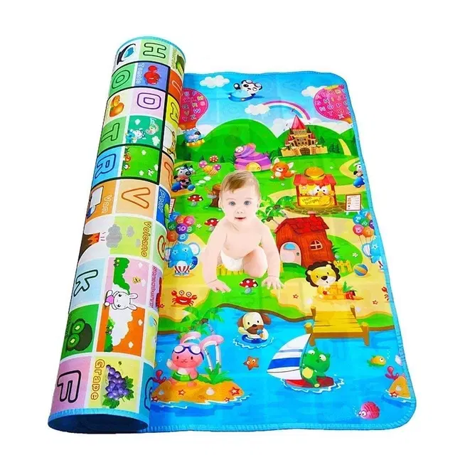 Waterproof Double Side Playmat for Kids 6x4 Feet with Zip Bag (Pack of 1)