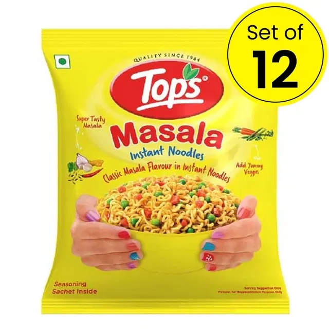 Tops Masala Instant Noodle 52 g (Set of 12)