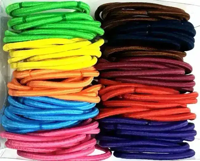 Rubber Bands Packing Elastic Bands Kids Girl Rubber Bands Ponytail Hair Ties Disposable Hair Accessories, Pack Of 50, Pack Of 50